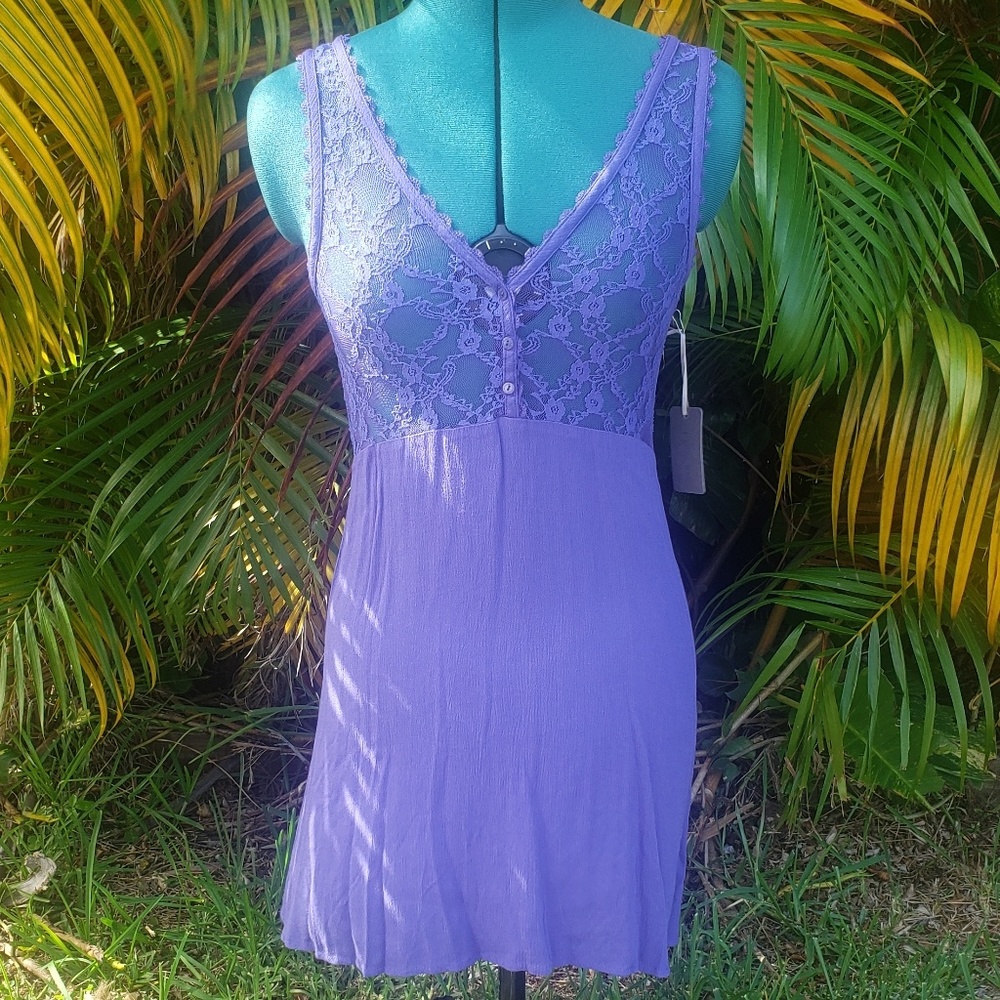 Purple sleep dress-lingerie